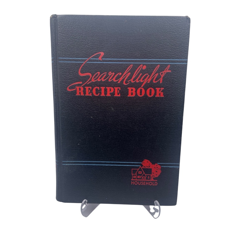 VTG 1954 Household Searchlight Recipe Book 24th Edition Thumb Indexed Book EUC